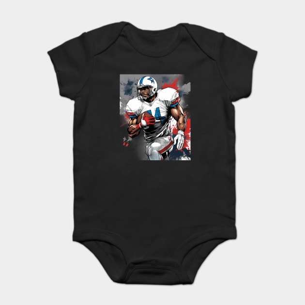 American Football Offensive Tackle Baby Bodysuit by animegirlnft